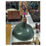 VINTAGE HANGING LIGHT FIXTURE, 14IN