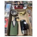 TRAVEL ASHTRAY, MUG, FLASK AND BIRD DESK ORNAMENT