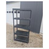 PLANO PLASTIC 5 SHELF 36X18IN SHELF UNIT, 6FT TALL