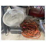 EXTENSION CORDS, FAN, RADIO