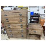 5 DRAWER DRESSER 56X40X20 AND NIGHTSTAND 28X24X18