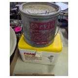 2 - VINTAGE MINNOW BUCKETS