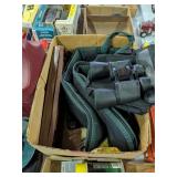 BINOCULARS, SOFT RIFLE CASE, CLEANING KIT AND MORE