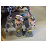 2 FAKE HAWK DECOYS