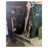 ANTIQUE BUMPER JACK, POST HOLE DIGGER, AND MORE