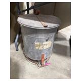 VINTAGE OIL DRY BIN, WITH OIL DRY