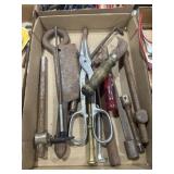 VINTAGE HAND SHEARS, RATCHET, TOOLS AND MORE