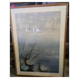 4 - 49X36 FRAMED DENNIS FRINGS SHORELINE ART PCS