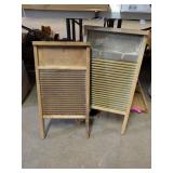 2 VINTAGE WASHBOARDS