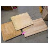 3 WOODEN CUTTING BOARDS