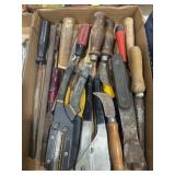 HOSE CUTER, FILES, VINTAGE RATCHET, CHISELS, MORE