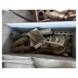 GALVANIZED BIN - LARGE WHEELS AND BRACKETS