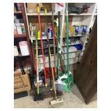 RAKE, BROOM, HAND TOOL COLLECTION