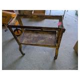 HEAVY DUTY VINTAGE ROLLING METAL CART