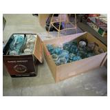 VINTAGE GLASS JAR WITH GLASS LID COLLECTION