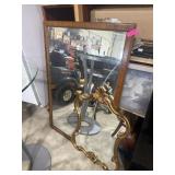 2 MIRRORS -  51X35 AND APPROX 20X30