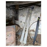 2 ALUMINUM DECORATIVE STREET LAMP POSTS