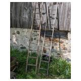 2 WOODEN LADDERS