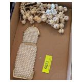 5 VINTAGE BEADED PURSES & NECKLACE