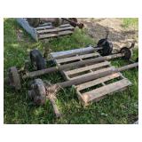 3 SETS OF TRAILER AXLES