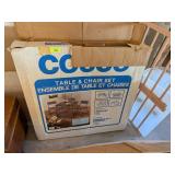 FOLDING TABLE WITH 4 CHAIRS