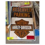 HARLEY PARKING SIGN