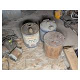 3 VINTAGE GAS CANS
