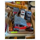 ASSORTED TIN & PLASTIC REPLICA TOYS