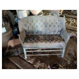 BENCH MADE FROM OLD CAR SEAT