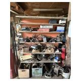 ROLLING SHELF OF ASST METAL PARTS