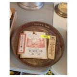KINGSBURY THERMOMETER & SCHLITZ BEER TRAY