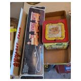 ALPHABET TRAIN & VINTAGE JACK-IN-THE-BOX