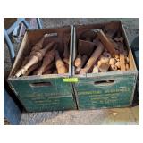 2 BOXES OF DECORATIVE SPINDLES