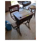 VINTAGE SCHOOL DESK
