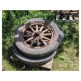 3 - ESSEX WOOD SPOKE WHEELS