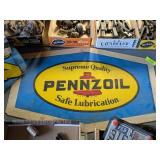 PENNZOIL PLASTIC 30' SIGN - SINGLE SIDED