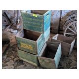7 ASSORTED WOODEN CRATES