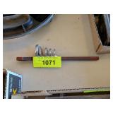 5 SNAP-ON CROWFOOT SOCKETS