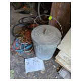 GALVANIZED GARBAGE CAN