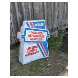 WALKER MUFFLER SIGNAGE - VINTAGE BLOW MOLDED