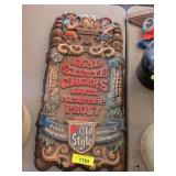 HEILEMANN'S OLD STYLE PLASTIC SIGN