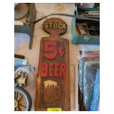 5 CENT BEER SIGN