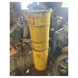 2 - SHELL OIL 16 GALLON OIL BARRELS