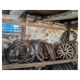MODEL T WOOD SPOKE WHEELS & METAL RIMS