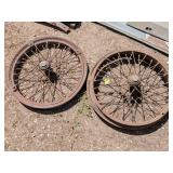2 - HAYES WIRE SPOKE WHEELS