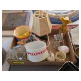 ANIMAL FIGURINES, LIGHTHOUSE LAMP & BANK