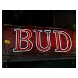 24' BUD NEON SIGN, WORKING FLASHER