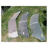 3 VINTAGE SUN VISORS