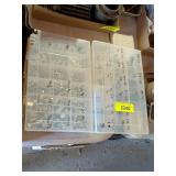 2 - HARDWARE ORGANIZERS WITH NUTS, BOLTS, WASHERS