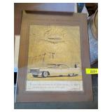 1961 CADILLAC ADVERTISING PLAQUE